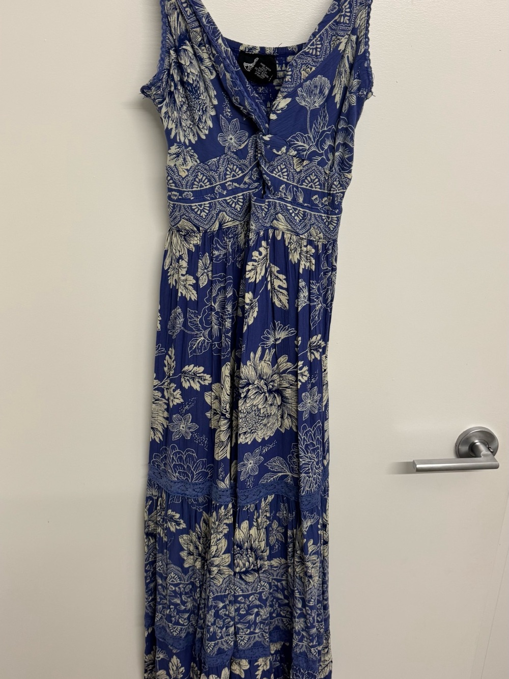 Angie Blue Floral Maxi Dress